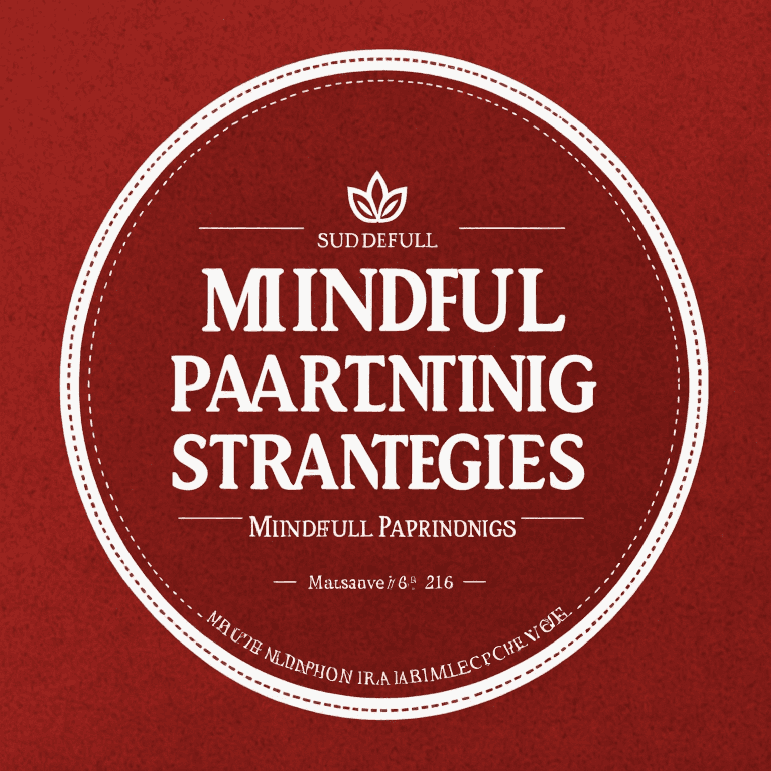 MindfulParentingStrategies logosu - Kırmızı arka plan üzerinde beyaz yazı ile 'MindfulParenting' yazısı