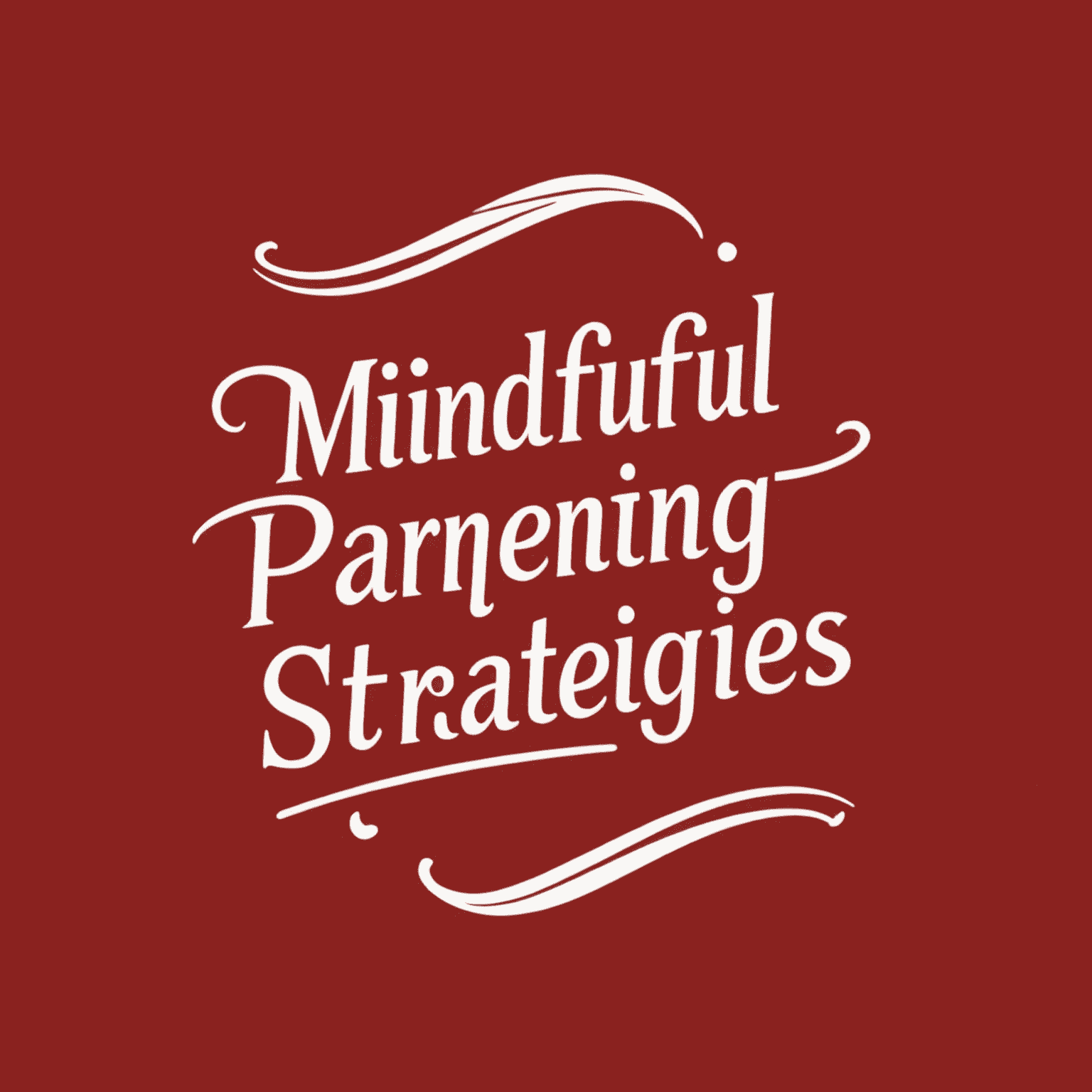 MindfulParentingStrategies logosu - Kırmızı arka plan üzerinde beyaz yazı ile 'MindfulParenting' yazısı