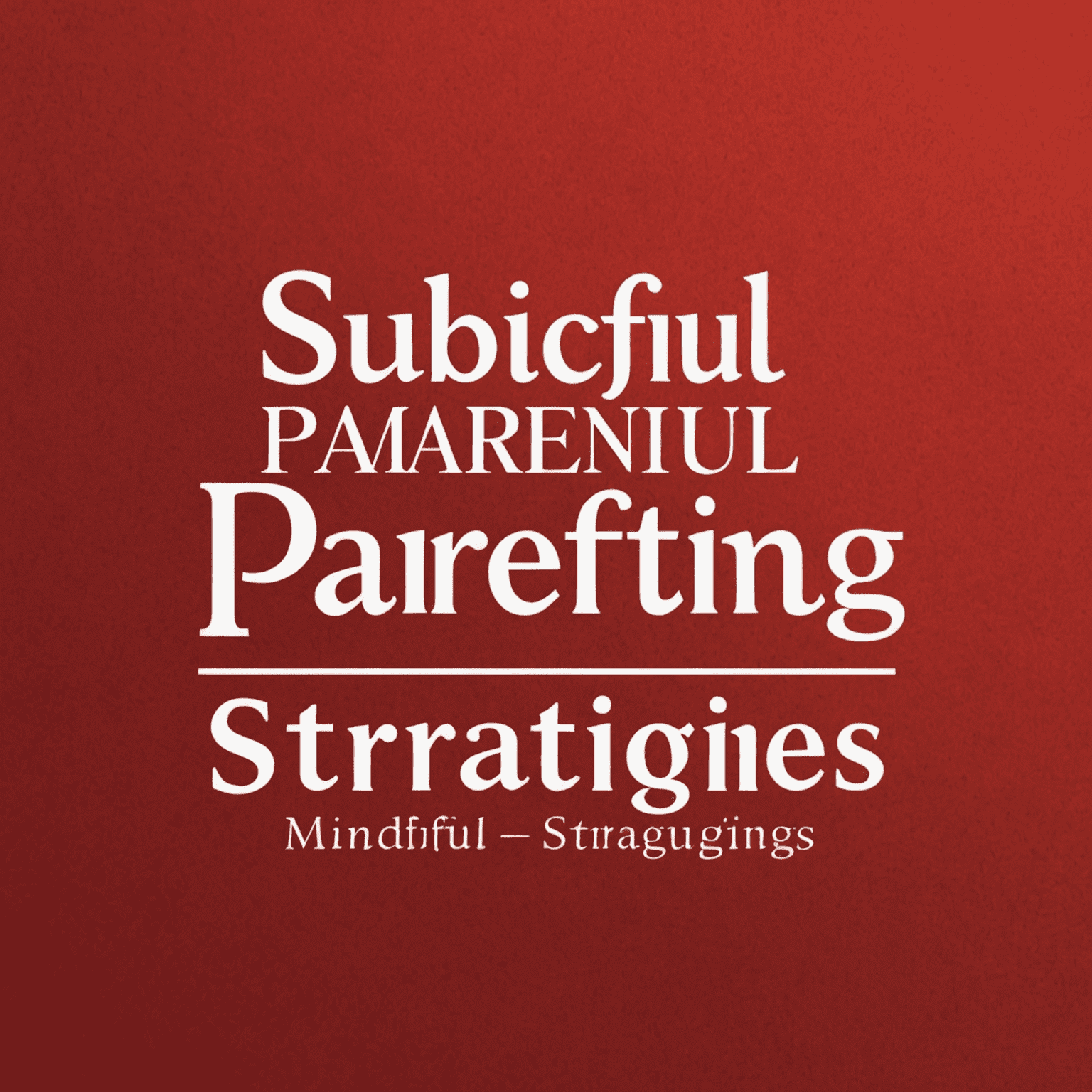 MindfulParentingStrategies logosu - Kırmızı arka plan üzerinde beyaz yazı ile 'MindfulParenting' yazısı