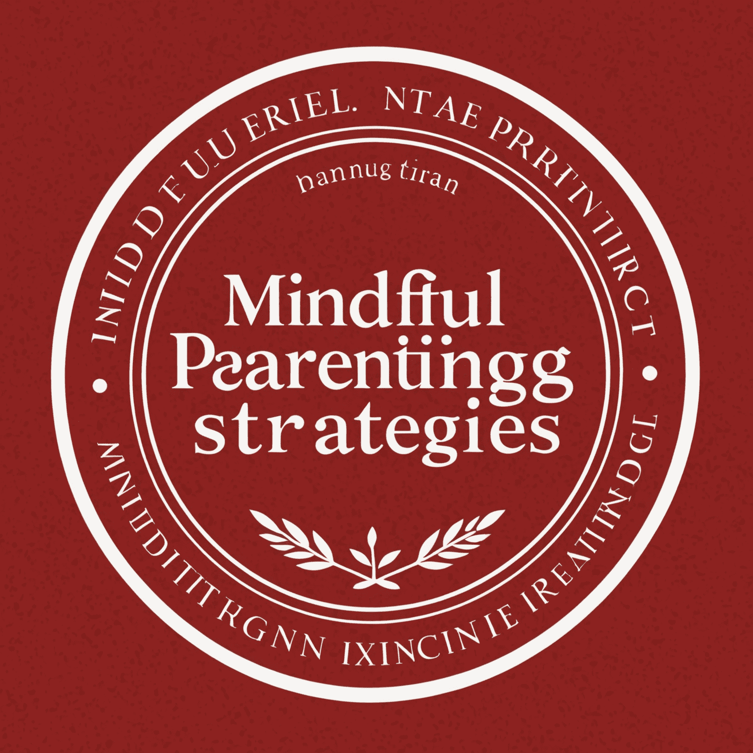 MindfulParentingStrategies logosu - Kırmızı arka plan üzerinde beyaz yazı ile 'MindfulParenting' yazısı